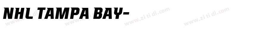 NHL Tampa Bay字体转换